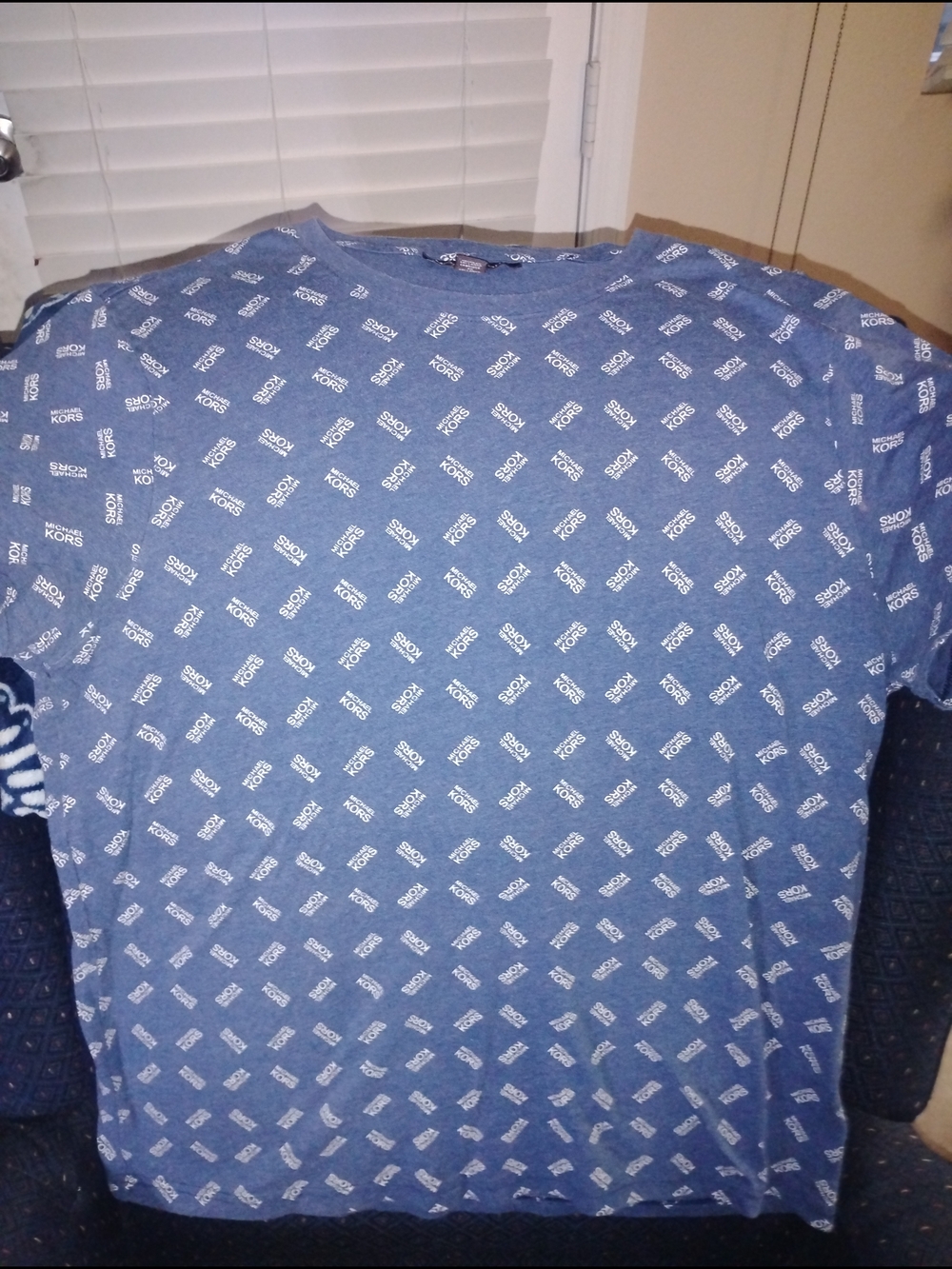 Michael Kors Blue Logo Print Tee